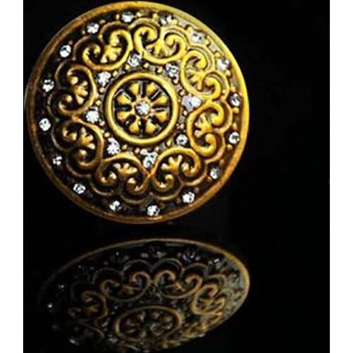 Drawer knob pull dresser pull knob glass crystal knob vintage bronze kitchen cabinet cupboard furniture decoration hardware knob