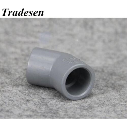1pcs I.D 20 25 32 40 50mm CPVC Connector 45 Degrees Elbow Aquarium Fish Tank Pipe Joints Garden Water Connectors CPVC Tube Joint