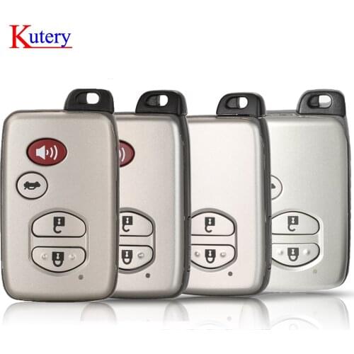 Kutery 2/3/4 Buttons Smart Remote Key Case Fob Shell For Toyota Aurion Avalon Landcruiser Camry Highlander RAV4