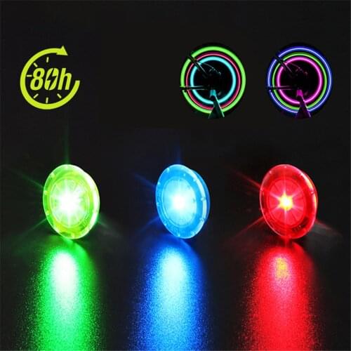 Waterproof Bicycle Spoke Light 3 Lighting Mode LED Wheel Wire Lights Easy Install With Battery Bicycle Safety Warning Lights