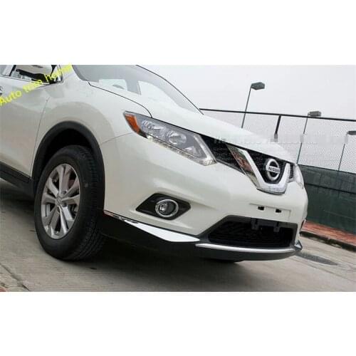 Lapetus Front Bumper Corner Protector Cover Trim Fit For Nissan Rogue / X-Trail T32 2014 2015 2016 ABS Auto Accessories