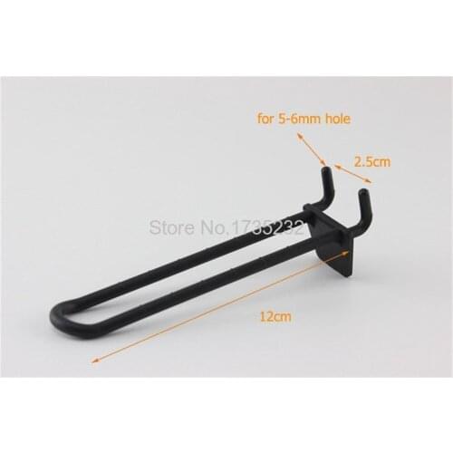 12mm Price Label Display Promotion Plastic Hanging Hook Injection Fit For Special Paper hole Mesh Backboard