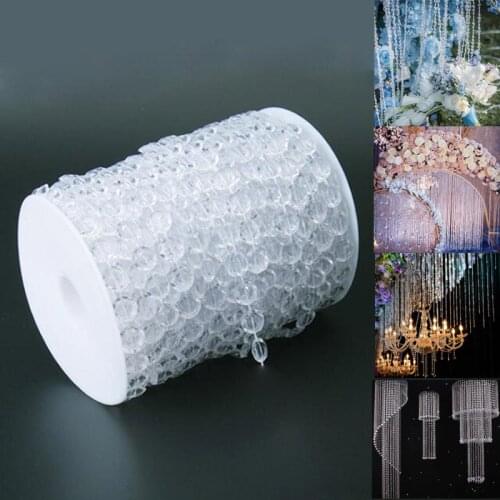 30MDIY Diamond Acrylic Crystal Beads Curtain Shiny Tassel Home Party Wedding Centerpiece Decor Holiday Celebration Beads ZHL07