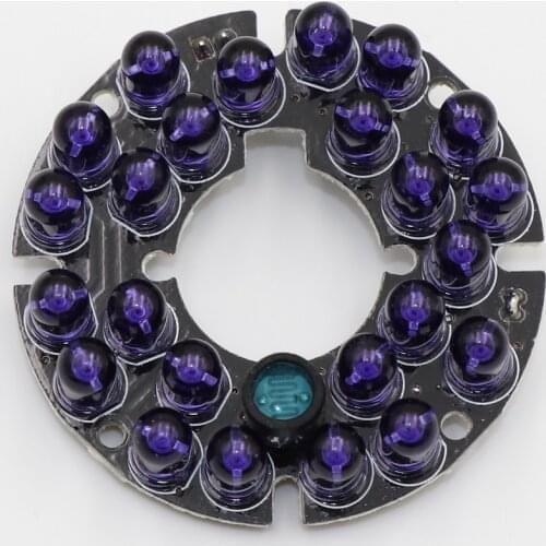 60 degrees CCTV Accessories infrared light 24 Grain IR LED board for Surveillance cameras night vision diameter 44mm