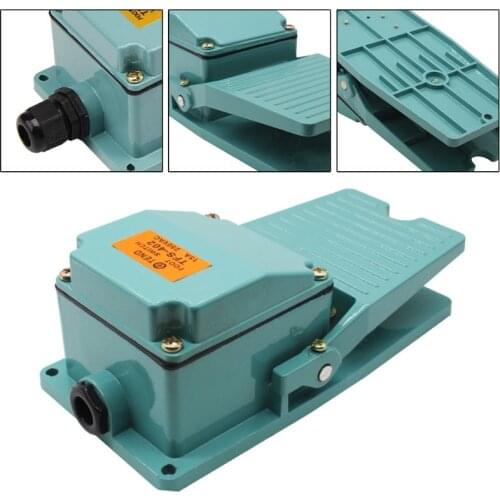AC 250V 15A 1NO 1NC Momentary Pedal Foot Switch Anti-slip Controller Treadle Switch TFS-402