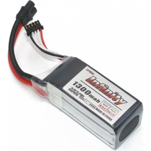 Infinity 4S 14.8V 1300mAh 85C Graphene LiPo Battery XT60 SY60 Support 15C Boosting Charger For FPV Racing Drone