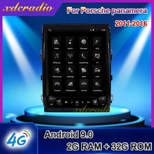 Xdcradio 10.4" 2 Din Android 9.0 For Porsche panamera Car Radio Automotivo Auto GPS Car Multimedia Player 4G BT Stereo 2011-2016