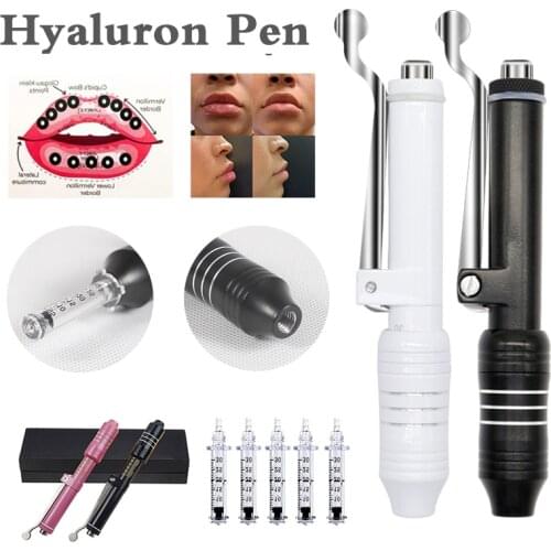 White Hyaluronic Acid Pen No Needle Injection 0.3ml Hyaluronic Pen For lip filler Anti-wrinkle Beauty Skin hyaluron Injection pe