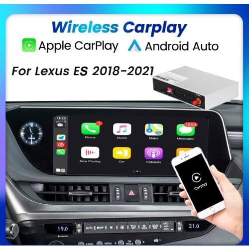 Wireless CarPlay For Lexus ES 2018-2021 ES200 ES250 ES350 With Android Auto Mirror Link AirPlay Car Play Siri Voice Control BT