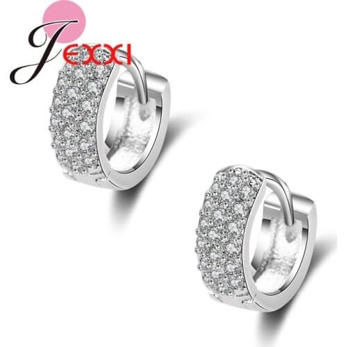 Fast Shipping Excellent Quality Silver Stud Earrings Fashion Jewelry For Wedding Engagement Decoration Best Gift For Women
