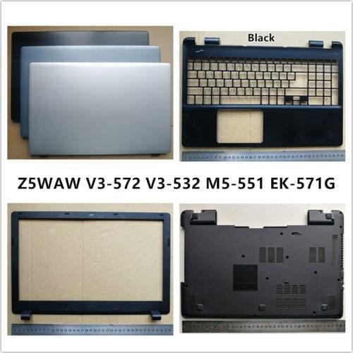 New laptop For Acer Z5WAW V3-572 V3-532 M5-551 EK-571G LCD Back Cover Top Case/Front Bezel/Palmrest/Bottom Base Cover Case