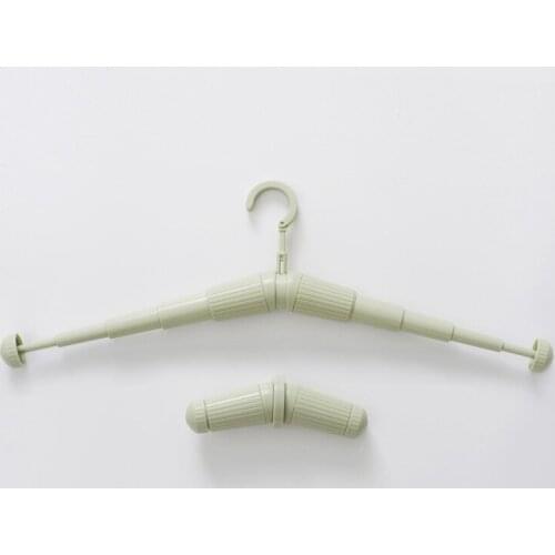 Kids Clothes Hangers 1pcs Portable Telescopic Folding Design Outdoor Travel Clothes Dryer Rack for Children Plastic Baby Hangers