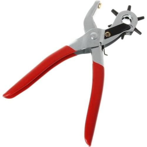 Leather Belt Hole Punch Drill Plier Eyelet Sewing Machine Leathercraft Household Bag Tool Strap For Home Use
