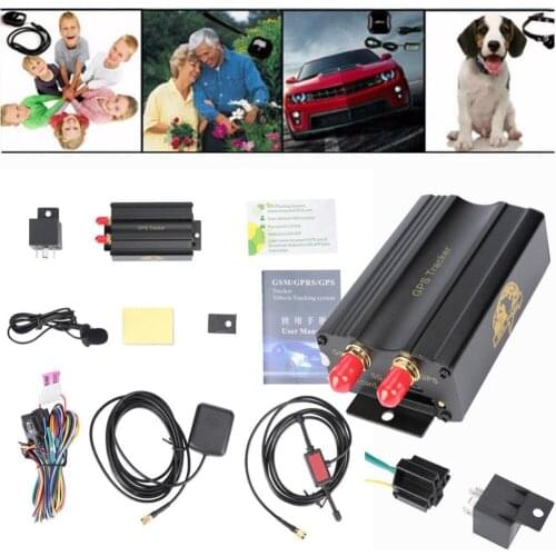 New!Real-Time GSM/GPRS Tracking Google Map Link Track Vehicle Car GPS Tracker 103A TK103 GPS103A Real Time Tracker 3689