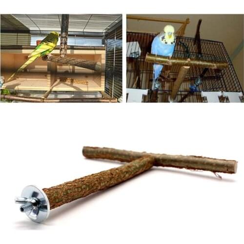 Pet Toy Parrots Bird Stand Bar Parrot Bite Chew Toys Swing Medium and Small Birds Rest Play Supplies