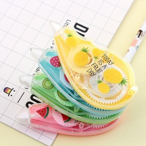 Pattern Push Correction Tape Cute Fruit Correction Tape Scrapbooking Diary Student Stationery Gift Office School Supplies 1PC