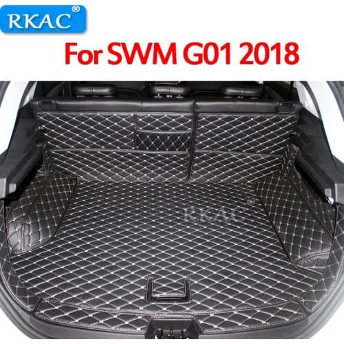 RKAC Car Styling For SWM G01 2018 Car Boot Mat Rear Trunk Liner Cargo Floor Carpet Tray Protector Accessories Dog Pet Covers