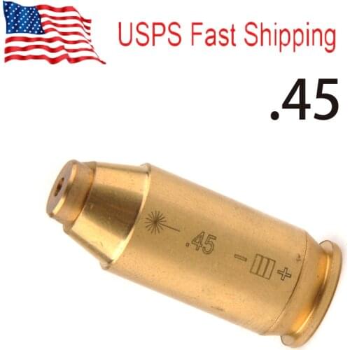 CAL:.45 ACP Red Laser Bore Sight Brass Cartridge Boresighter Hunting Dropship Wholesale