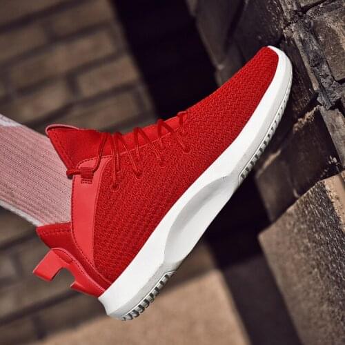 Red Retro Men Designer Sneakers Autumn Trendy Platform Sneakers Shoes Men Casual Mesh Breathable Streetwear Men Superstar Shoes