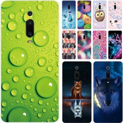 Soft Phone Case For Xiaomi Mi 9T Pro Cases Panda Funda Colorful Flower Silicone TPU Back Cover Shell