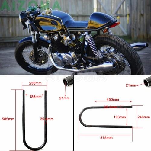 Motorcycle Rear Seat Hoop 1 inch Tracker End Upswept Frame Loop for Harley Yamaha Honda CD125 XJ650 CB125 CB250 CB750 Cafe Racer