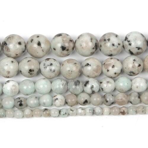 Wholesale 4-12mm Natural Stone Bead Smooth Round Orchid Stone Loose Bead For Jewelry Making DIY Charm Bracelet Necklace Handmade