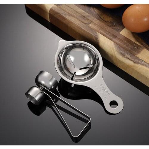 304 Stainless Steel Egg White Separator Eggshell Separator Kitchen Time Saving, Labor Saving And Heart Saving Small Tools
