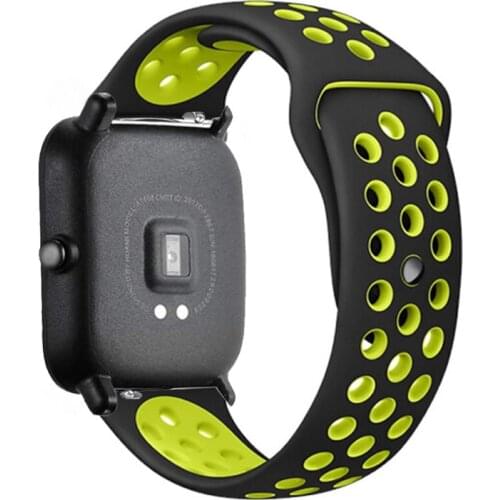 20mm/22mm Silicone band For Amazfit GTS/2/2e/GTS2 Mini/GTR 42mm/47mm/GTR2/2e/stratos 2/3 Sport Watch Bracelet Amazfit bip strap