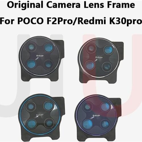 Rear Camera Glass Lens Cover With Frame Holder with Sticker Replacement Spare Parts For Xiaomi F2 pro/K30 pro