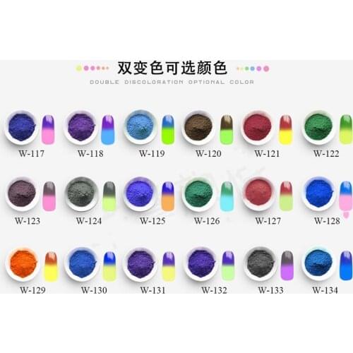 Thermochromic Pigment Heat Sensitive Color Changing Powder for Slime Resin Epoxy Nail Polish Ink Screen Printing Fabric Art 10g
