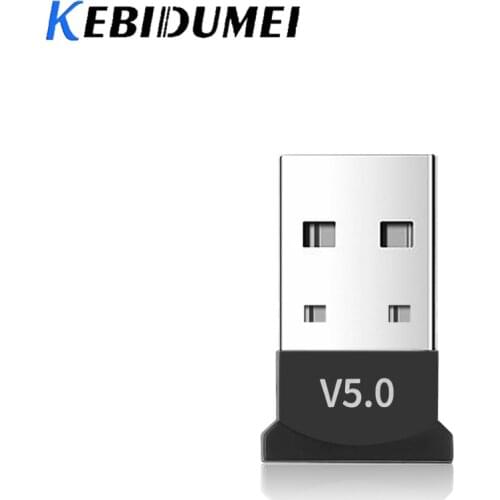 Kebidumei USB Bluetooth 5.0 Adapter Dongle Music Receiver Wireless Mini USB Transmitter Adapter for Laptop Mouse Keyboard