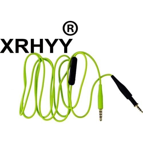XRHYY Green Replacement Cable Audio Cord with Mic and Volum For AKG K430 K450 K451 K452 Q460 K480 K490 K495 Headphones