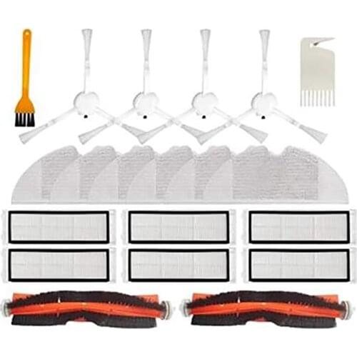 20Pack Main Brush Side Brush HEPA Filter For Xiaomi Mijia 1C STYTJ01ZHM Robot Vacuum Cleaner Parts Accessories