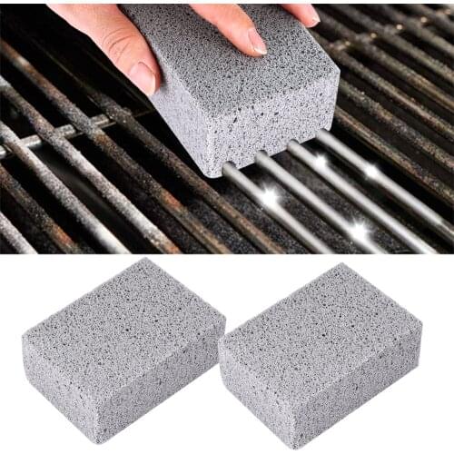 1/2Pcs BBQ Grill Cleaning Brick Block Barbecue Cleaning Stone BBQ Racks Stains Grease Cleaner BBQ Tools Kitchen Decorate Gadgets