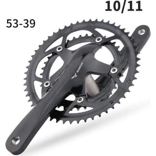 20/22 Speed Folding Bike Crank 39-53T Iamok Chain Ring Road Bike Crank Set JIANKUN Road Bike Crank 130BCD Hollow Double Disc