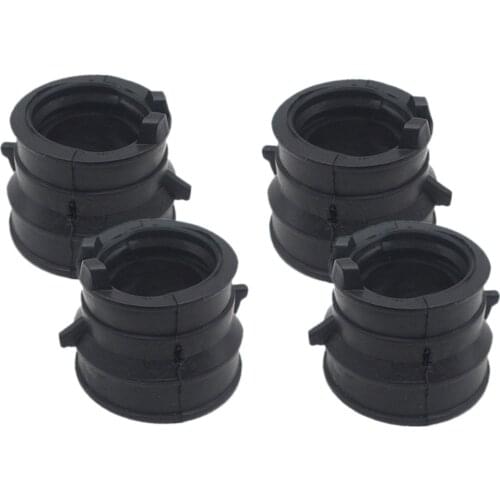 4 Packs Carb Intake Manifold Boot Pipe Manifold for Honda CBR250 MC17 MC19