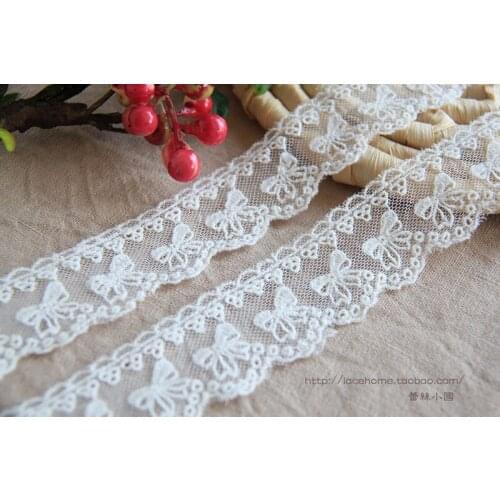 5 Yard/lot Exquisite Lace Trim Dress Decoration Mesh Diy Clothes Accessories 4CM Lace Fabric