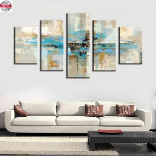 5D DIY Diamond Painting 5pcs abstract pattern Science Diamond Embroidery Full Square Round Drill Mosaic Handmade Home Decoration