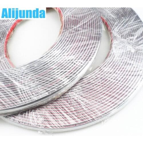 Alijunda 10mmx15m DIY Car Sticker Chrome Strip for Cadillac XTS SRX ATS CTS/Renault Koleos Fluenec Latitude