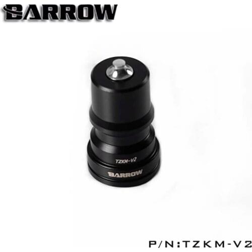 Barrow TZKM-V2 Butted fitting,Fast-fit Waterstop Male,Sealing quick coupling,Male connector,Black/Silver,water cooler gadget
