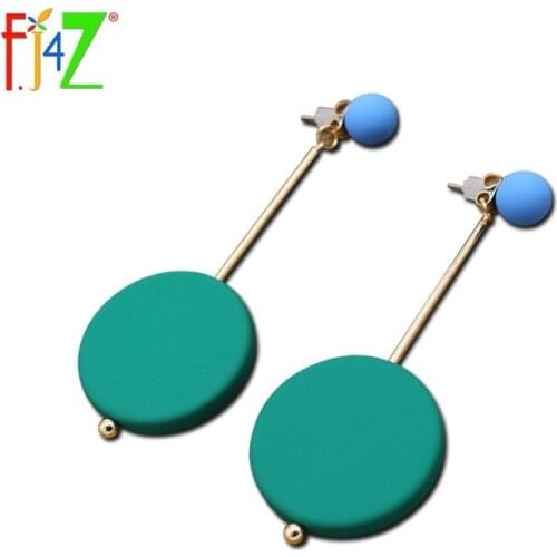 F.J4Z Hot Youth Fancy Girls Party Earrings Fashion Personality Rubber Dangle Earrings For Women Jewelry Accessories