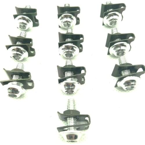 10x Fairing Body Work Bolts M6 6MM Spire Speed Fastener Clips Screw Spring Bolots Nut for Ducati 998 999 1098 1198 1199 Panigale