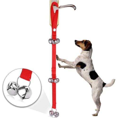 Creative Pet Dog Puppy Door Handle Doorbell Loud Bells Rope House Training Tool Pet Supplies