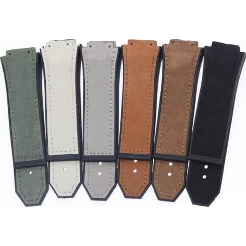 29*19mm Scrub matte Leather strap for HUBLOT F1 King Power classic fusion big bang series watch strap bracelet watchbands belt