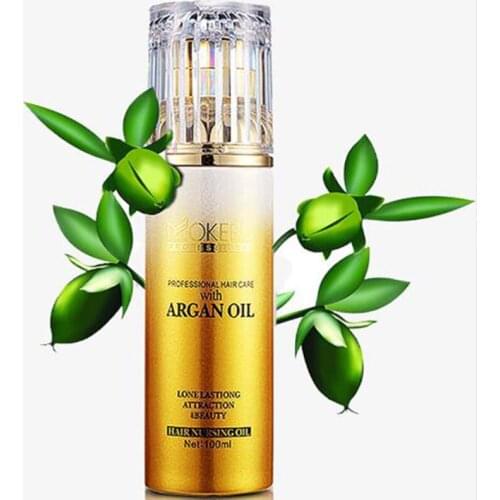 MOKERU 100ml Argan Oil Hair Care Oil Nourish Damaged Hair Nutrition Cream Nourish Scalp Repair Dry Damage Hair Care