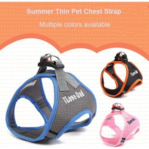 No Pull Dog Harness and Leash Set Adjustable Pet Harness Vest For Small Dogs Cats Reflective Mesh Dog Chest Strap French Bulldog