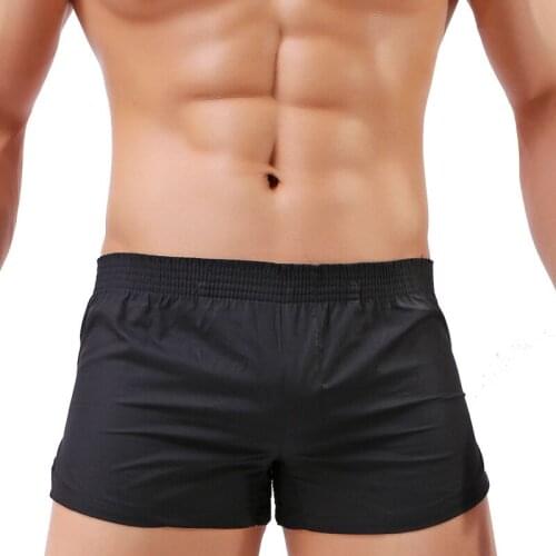 Underwear Men Boxers Cotton Colorful Loose Shorts Mens Panties Big Short Breathable Flexible Shorts Boxers Home Underpants