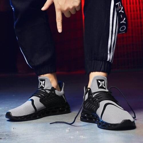 Breathable mesh sports shoes increased walking fitness shoes New mens lightweight blade running shoes Zapatos Hombre