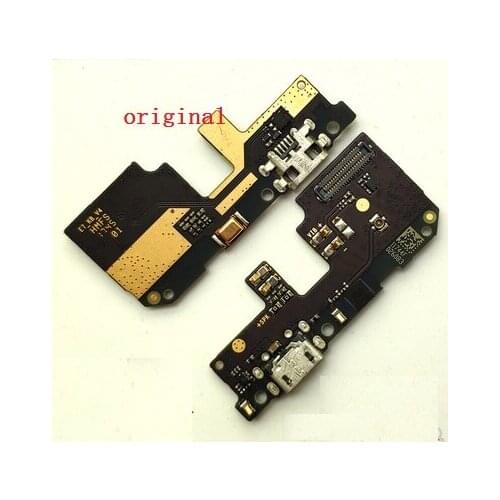 Original USB Charging Port Charger Board Flex Cable For Xiaomi Redmi 5 plus Dock Plug Connector With Microphone Flex Cable