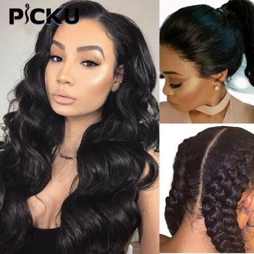 Body Wave 360 Full Lace Wig Human Hair Pre Plucked HD Transparent Full Wig Natural Hair With Baby Hair for Black Women 10-28inch